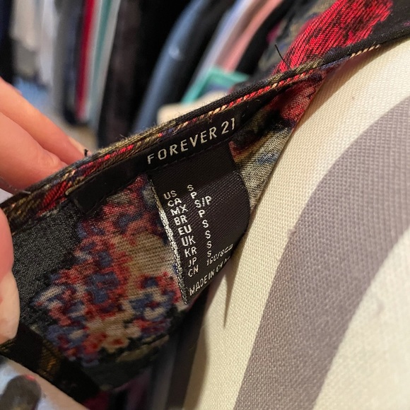 Flare sleeve floral print mini dress/tunic - Picture 5 of 5